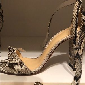 Alexandre Birman NEVER WORN snakeskin tie heals